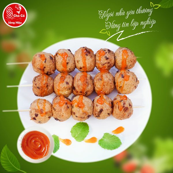 Chả cá bọc trứng cút
